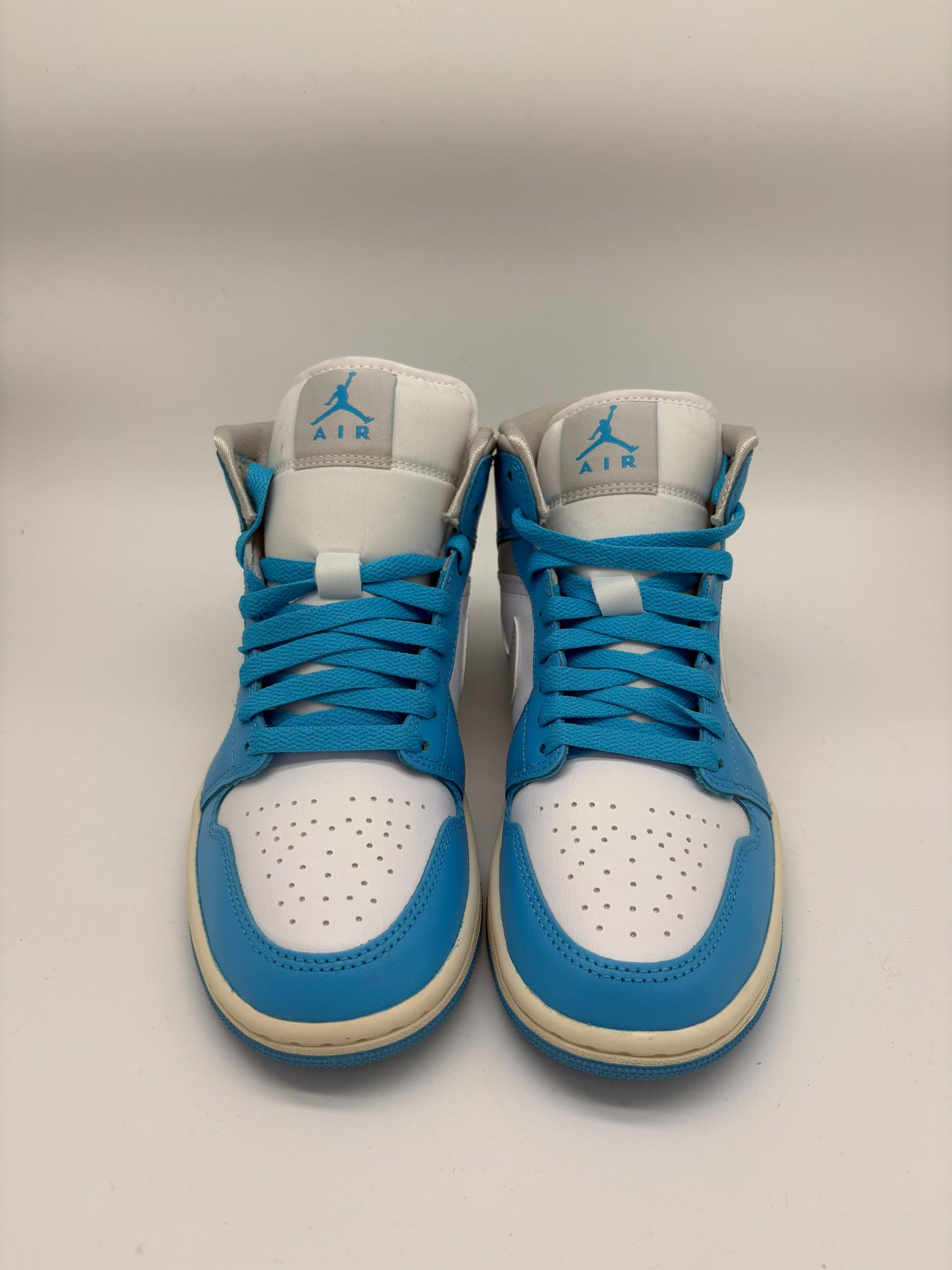 WMNS Air Jordan 1 Mid - Dark Powder Blue/Neutral Grey (UNC Style)