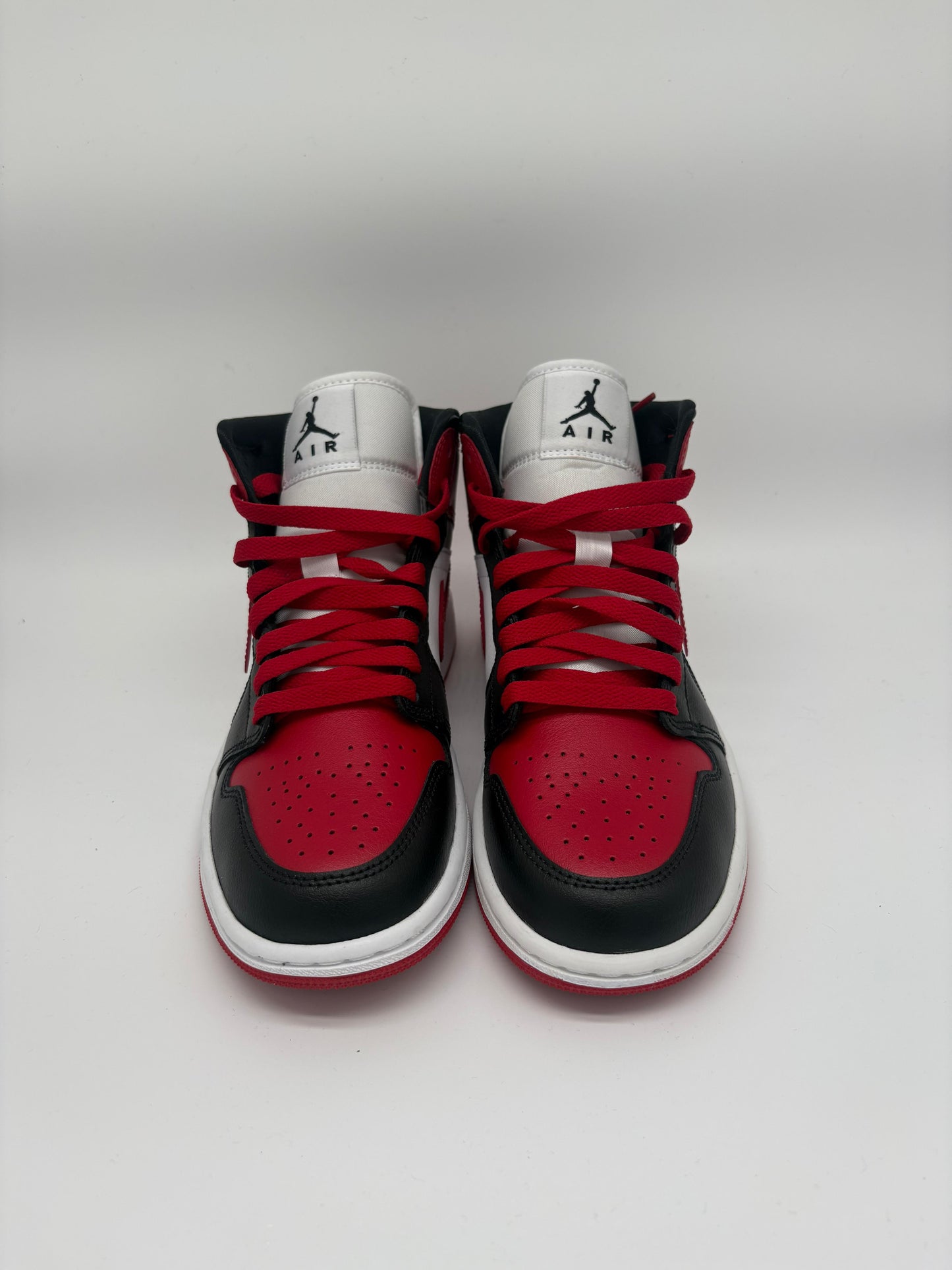 Air Jordan 1 Mid - Black/Gym Red-White