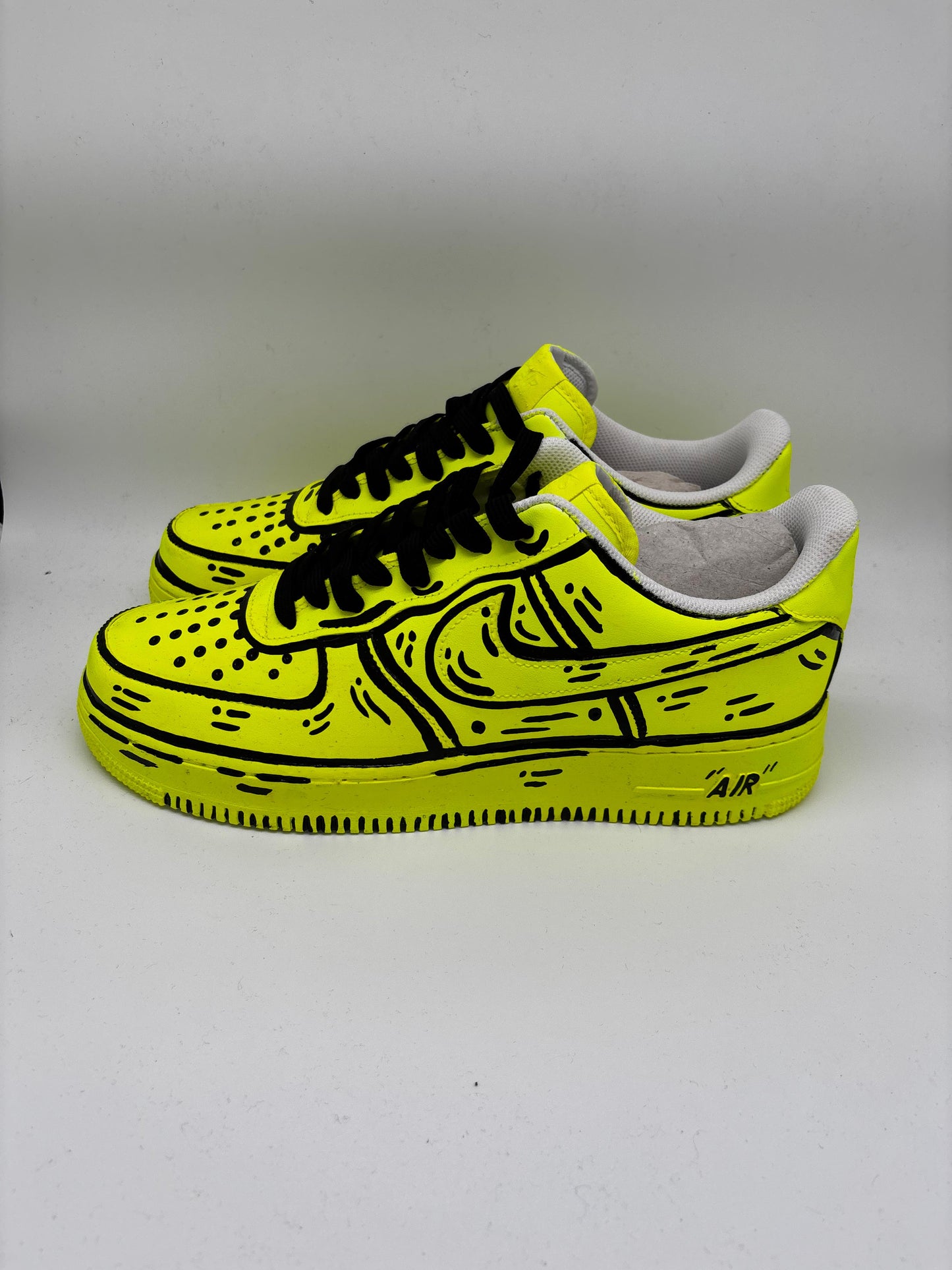 Nike Air Force 1 Custom "Neon Cartoon" – Edizione Limitata Dipinta a Mano